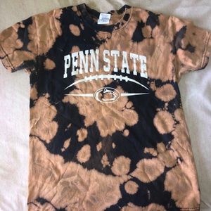 Penn state hand bleached t shirt